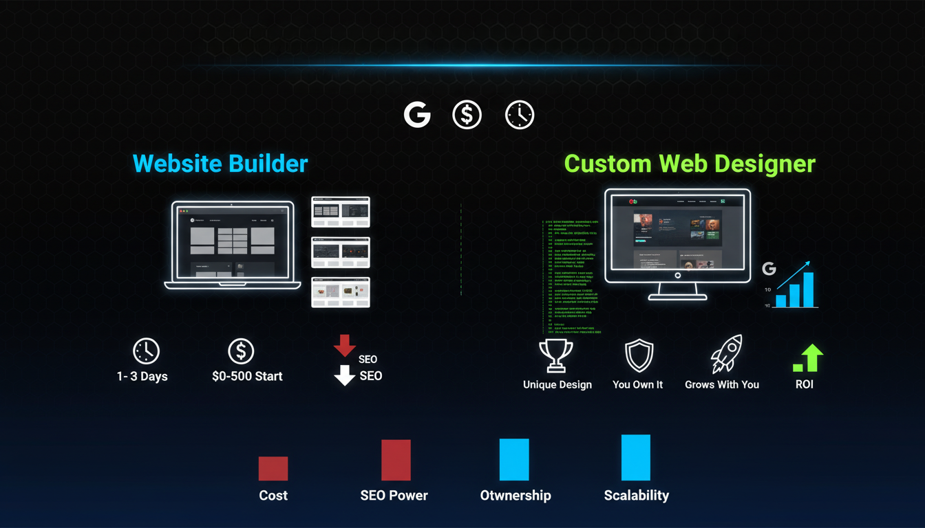 Web Designer vs Website Builder