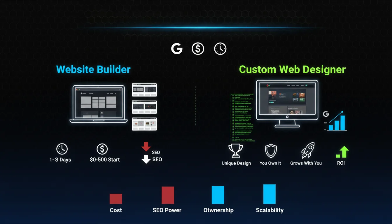 Web Designer vs Website Builder