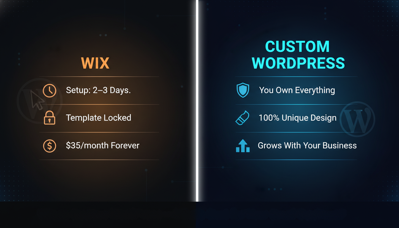 Wix vs Custom WordPress
