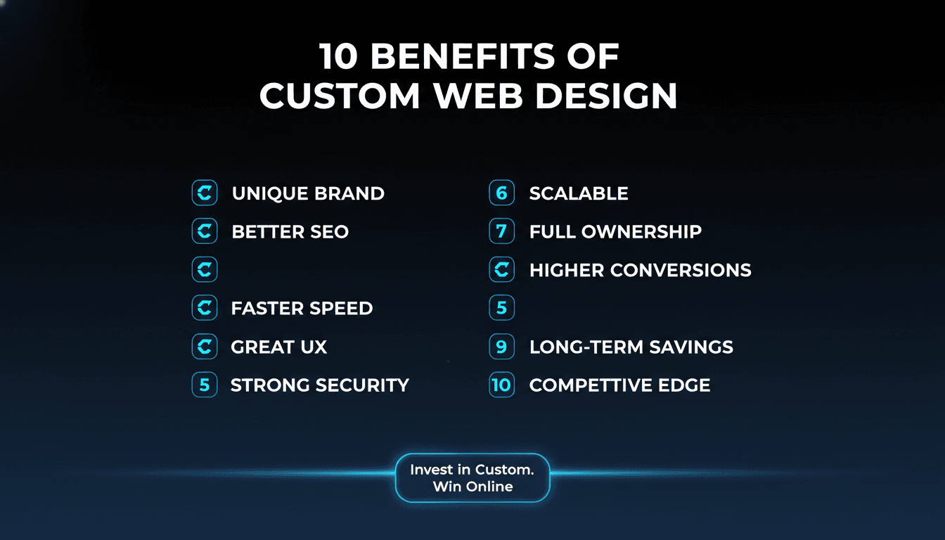 10 Benefits of Custom Web Design Over Templates (2026 Guide)