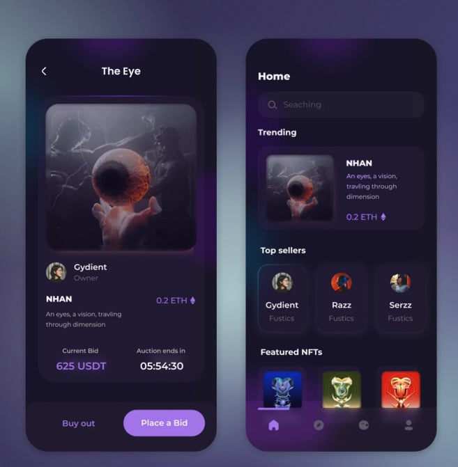Website design portfolio example