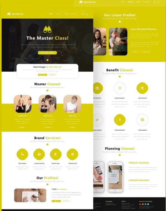 Website design portfolio example