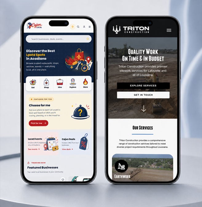 Website design portfolio example