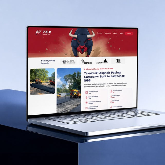 Web development project screenshot