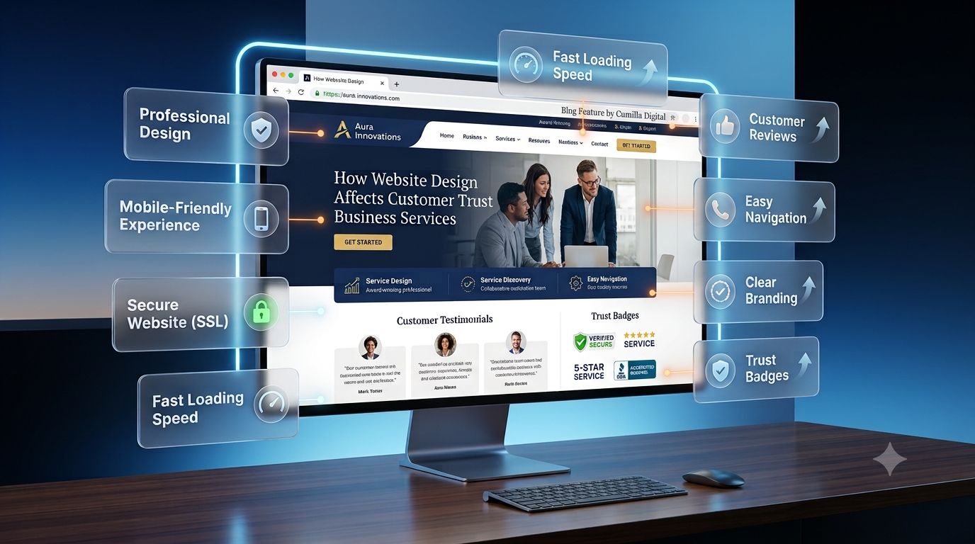 Website design affects customer trust