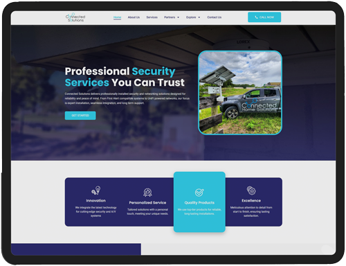 Website design mockup by Sites N Apps