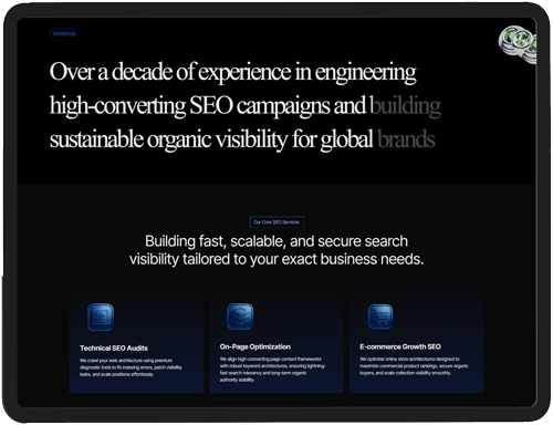 Website design mockup by Sites N Apps